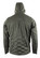 Pnuma Alpha Vertex Jacket in Beluga, back view with hood up