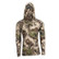 Pnuma Renegade Hoodie in Caza camo, front view with hood up
