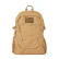 Burlebo backpack in solid tan cobblestone, front view