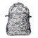 Burlebo backpack in a grey camo, front view