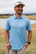 BURLEBO PERFORMANCE POLO TEXAS LIGHT BLUE