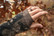 Close-up of the thumbhole cuff on the Pnuma Vintis Jacket outdoors
