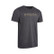 Pnuma Pledge Tee Shirt in Dark Grey, front view with Pnuma wordmark