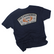 LOS CAZADORES FEEDSTORE SHORT SLEEVE TEE DARK STEEL BLUE