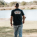 LOS CAZADORES FEEDSTORE SHORT SLEEVE TEE DARK STEEL BLUE