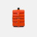 Side of orange Turtlebox Original Gen 3 speaker showing the stainless steel tie-downs