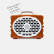 Front view of Turtlebox Gen 3 Speaker in University of Texas Orange with white background
