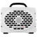 Front view of Turtlebox Gen 3 Speaker in white with white background