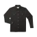 Poncho Western pearl snap long sleeve performance shirt in The Pat Garrett, solid black, front view
