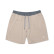 Burlebo men's athletic shorts in khaki, laid flat