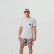 BURLEBO TEXAS CAMO FLYING B LOGO SHORT SLEEVE TEE HEATHER ASH GREY