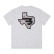BURLEBO TEXAS CAMO FLYING B LOGO SHORT SLEEVE TEE HEATHER ASH GREY