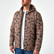 Burlebo puffer jacket in gauge camo, three-quarter view on model