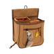 ALLEN & ALLEN CO. RIVAL DOUBLE COMPARTMENT SHELL BAG TAN