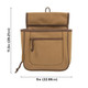 ALLEN & ALLEN CO. RIVAL DOUBLE COMPARTMENT SHELL BAG TAN