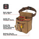 ALLEN & ALLEN CO. RIVAL DOUBLE COMPARTMENT SHELL BAG TAN