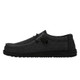 HEYDUDE MEN'S WALLY SOX MICRO CASUAL SHOES TOTAL BLACK