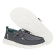 HEYDUDE WOMEN'S WENDY CHAMBRAY CASUAL SHOES BLACK