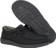HEYDUDE MEN'S WALLY CLASSIC CASUAL SHOES BLACK/CHARCOAL