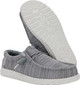 HEYDUDE MEN'S WALLY STRETCH SOX CASUAL SHOES GREY