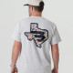 BURLEBO TEXAS CAMO FLYING B LOGO SHORT SLEEVE TEE HEATHER ASH GREY