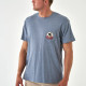 BURLEBO MOONLIT COWBOY SHORT SLEEVE TEE BLUE JEAN