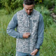 BURLEBO PUFFER VEST CLASSIC DEER CAMO