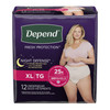 Depend® Night Defense® Womens Absorbent Underwear, Peach, Large