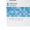 McKesson Sterile Abdominal Pad, 8 x 10 Inch