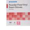 McKesson Vinyl Exam Glove, Small, Clear