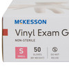 McKesson Confiderm® Vinyl Exam Glove, Small, Clear