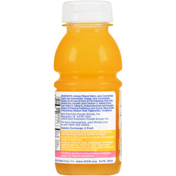 Thick-It® Clear Advantage® Nectar Consistency Orange Thickened Beverage, 8 oz. Bottle