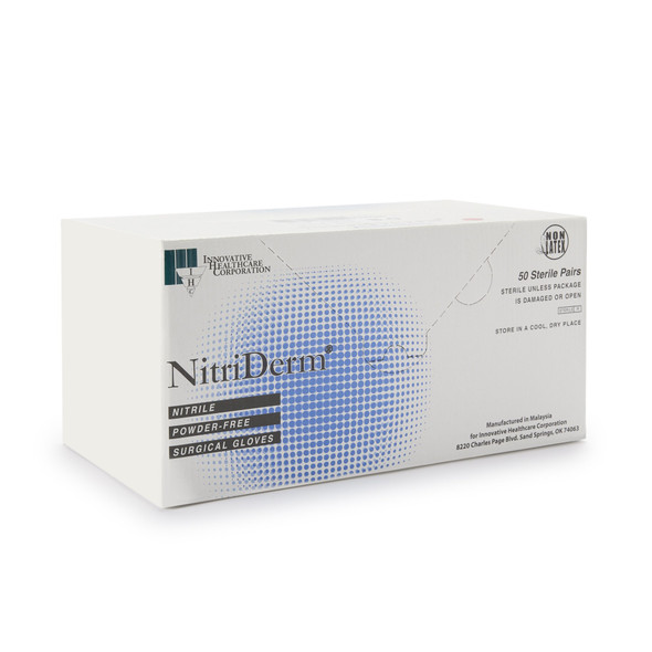 NitriDerm® Nitrile Surgical Glove, Size 8, White