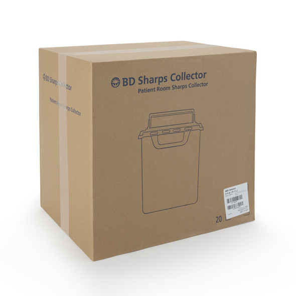 BD Sharps Container, 5.4 Quart, 11-7/10 x 16-3/5 x 4-1/2 Inch