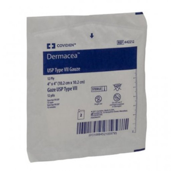 Dermacea™ Sterile USP Type VII Gauze Sponge, 4 x 4 Inch