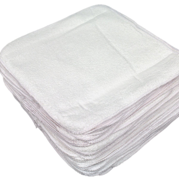 Olympic Elegance White Washcloth, 12 x 12 Inch