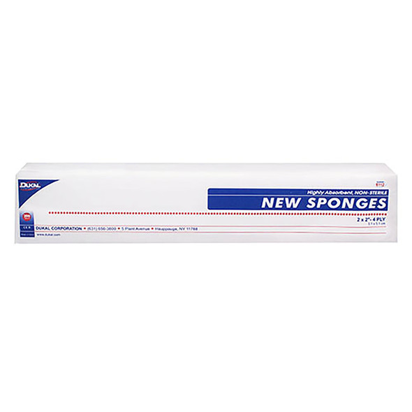 Dukal™ NonSterile Nonwoven Sponge, 2 x 2 Inch