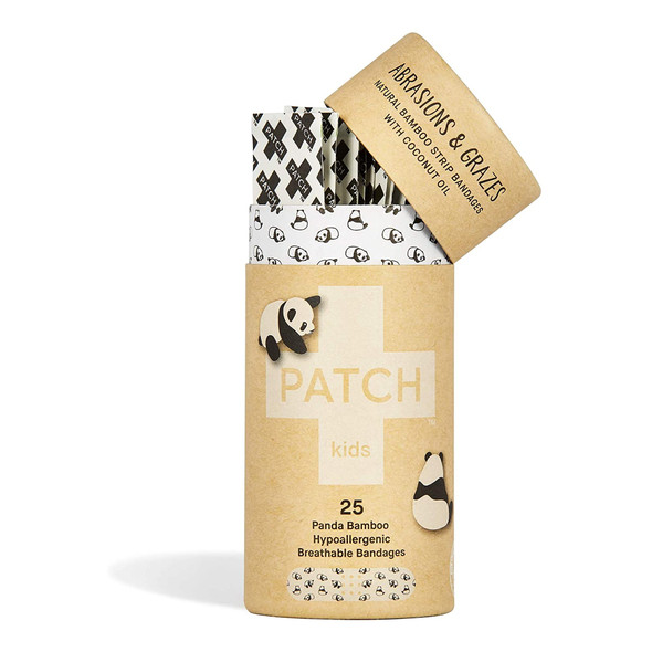 Patch™ Kids (Panda Design) Adhesive Strip with Coconut Oil, ¾ x 3 Inch