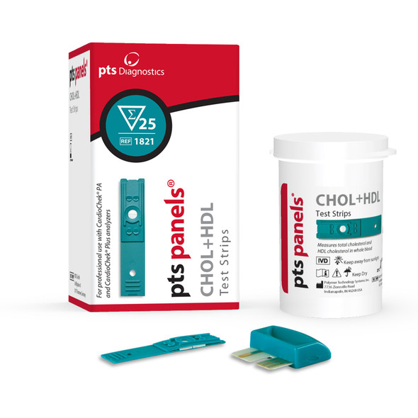 PTS Panels® Reagent Test Strip for use with CardioChek PA Analyzer, High-Density Lipoprotein (HDL) Cholesterol test