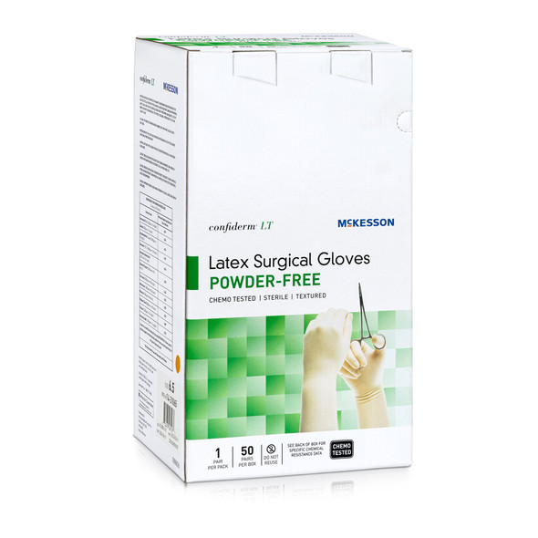 Confiderm® LT Latex Surgical Glove, Size 6.5, Ivory
