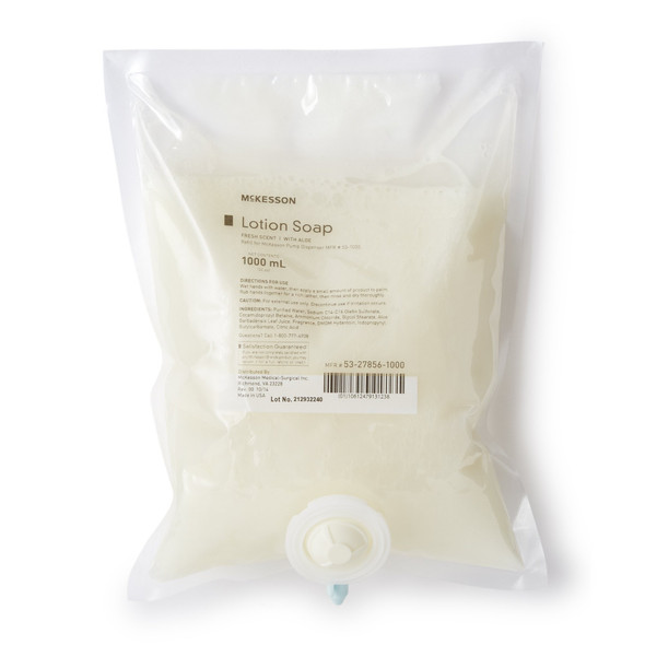 McKesson Lotion Soap, 1,000ml Refill Bag, Fresh Scent