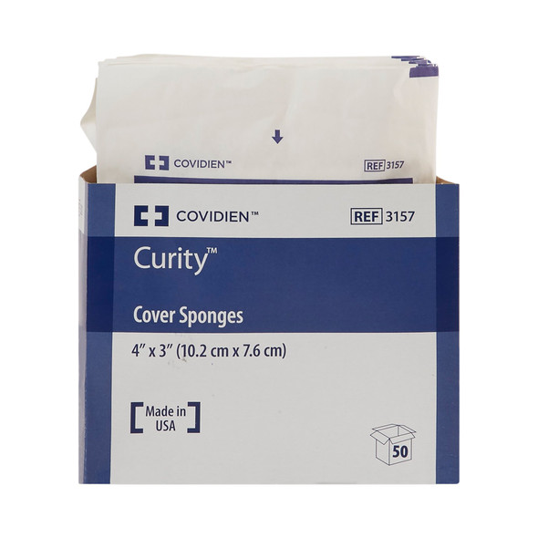 Curity™ Sterile Nonwoven Sponge, 3 x 4 Inch