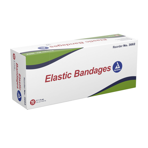 Dynarex® Clip Detached Closure Elastic Bandage, 2 Inch x 4-1/2 Yard