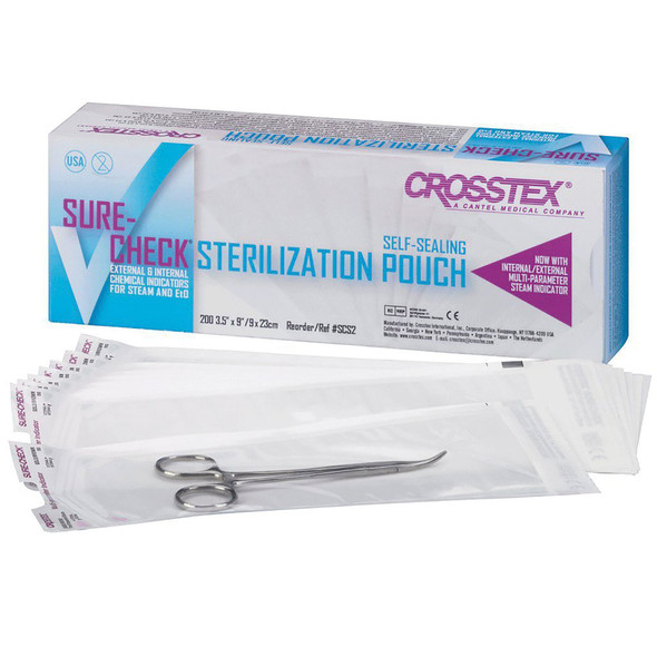 Sure-Check® Sterilization Pouch, 3½ x 9 Inch