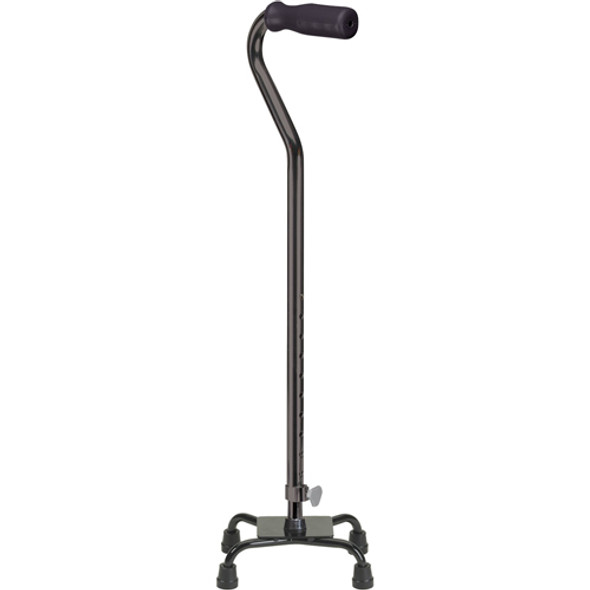 Quad Cane-small Base Black With Foam Grip Quad Cane-small Base Black With Foam Grip