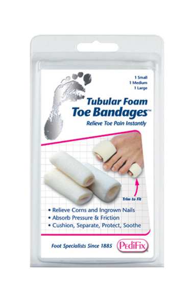 Tubular-foam Toe Bandage Pk/3 Medium Tubular-foam Toe Bandage Pk/3 Medium