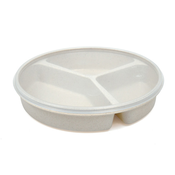 Scoop Dish Partitioned W/lid Sandstone Scoop Dish Partitioned W/lid Sandstone