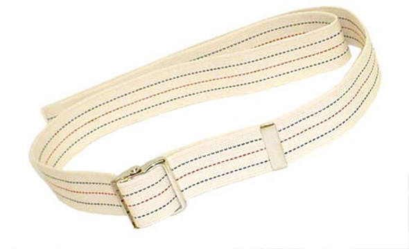 Gait Belt W/metal Buckle 2x72  Striped Gait Belt W/metal Buckle 2x72  Striped