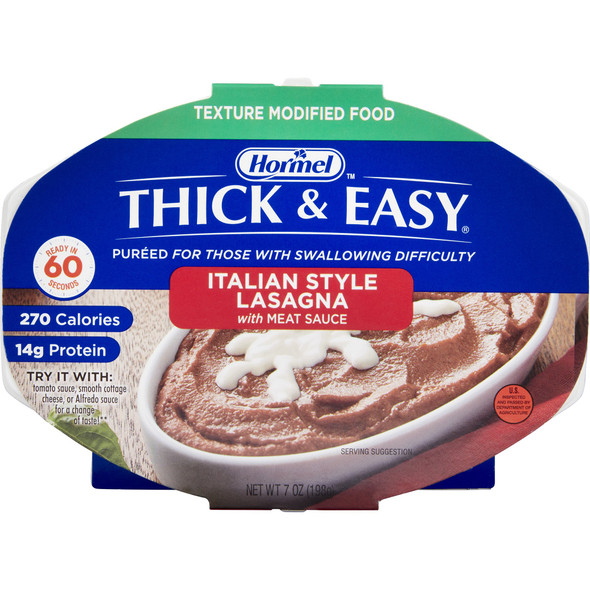 Thick & Easy® Purées Italian Style Beef Lasagna Purée, 7 oz. Tray