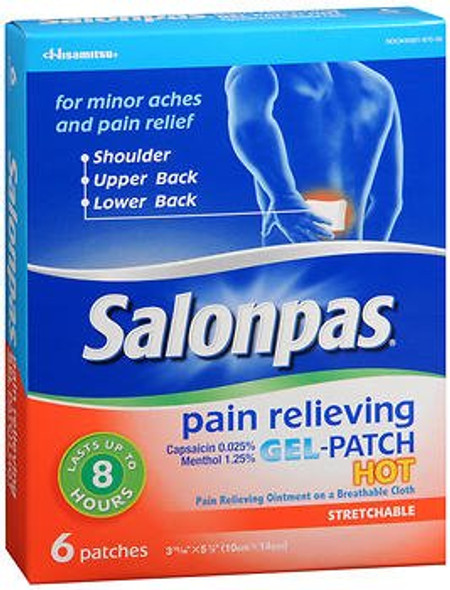 Salonpas® Gel-Patch Hot Capsaicin / Menthol Topical Pain Relief